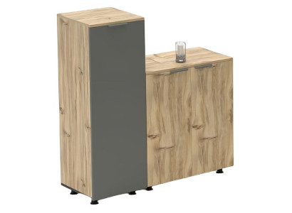 Arbeitszimmer Aktenschrank Schrank Doppelt Hochschrank Holz Kommode