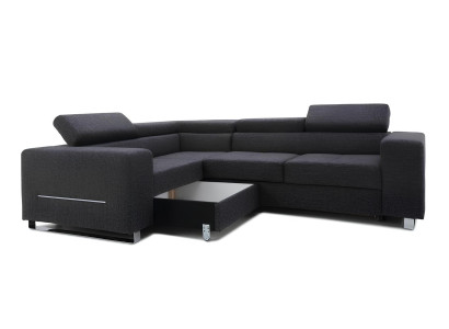 Sofá cinza moderno com função de cama