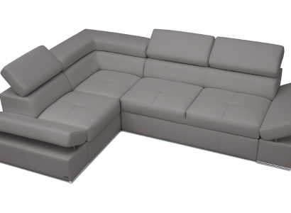 Sofá de canto moderno 100% couro