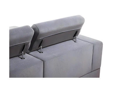 Sofá moderno em forma de L com função de cama