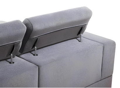 Sofá moderno em forma de L com função de cama