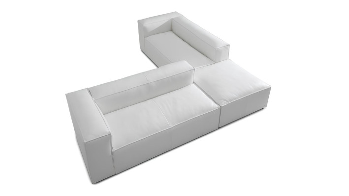 XXL sofá em couro 100% italiano