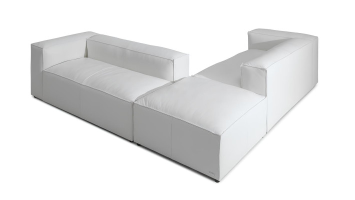 XXL sofá em couro 100% italiano