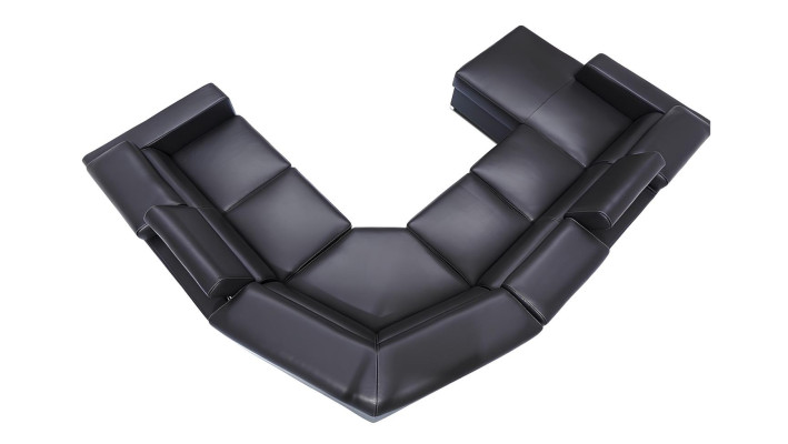 XXL sofá-cama com capa de couro verdadeiro macio 100% sala de estar