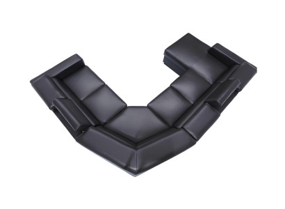 XXL sofá-cama com capa de couro verdadeiro macio 100% sala de estar