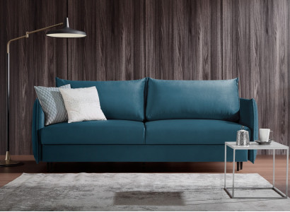 Sofá moderno de casal com função de cama