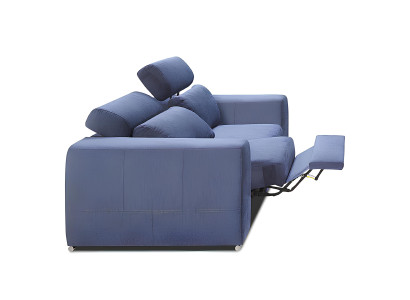 Banco moderno 2.5+1 com função de cama e tecido