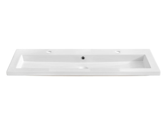 Banheira dupla de cerâmica com base branca