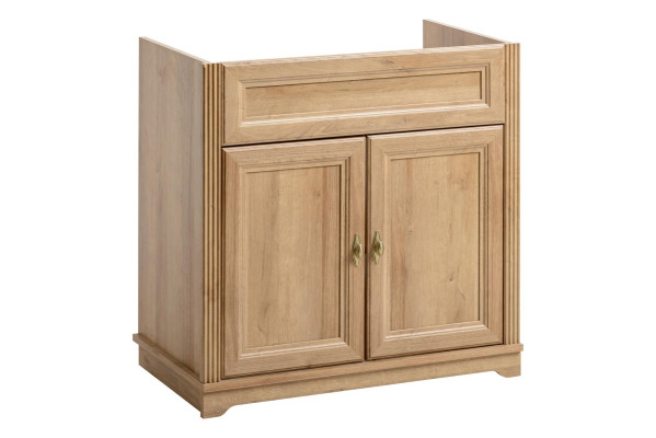 Armário de banheiro móvel 80 cm em estilo rústico