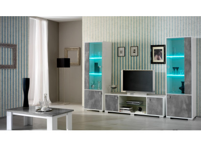 Armário vitrificado moderno e luxuoso