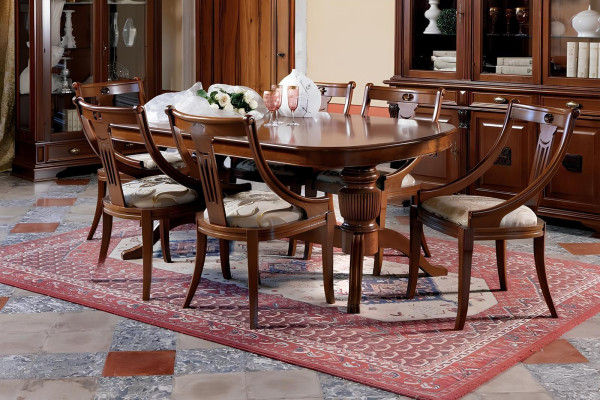 Mesa de jantar ideal + 6 cadeiras, 7 peças