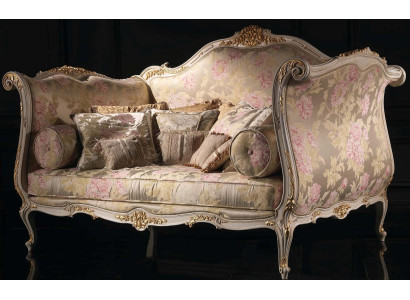 Sofá Dizaina para 4 pessoas, cadeira, tecido de veludo em 4 partes, móveis clássicos