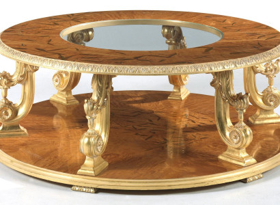 Mesa de café de madeira maciça