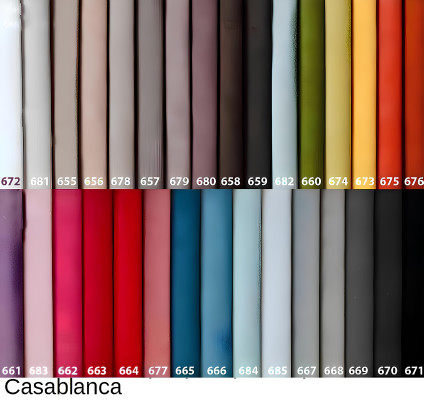 Banco externo elegante estilo Chesterfield de couro sustentável