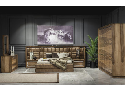 Conjunto de móveis de quarto elegante em 6 peças.