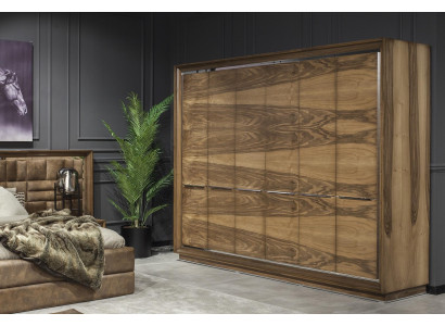 Conjunto de móveis de hotel marrons com 4 peças