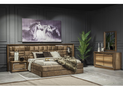 Moderno armário de carregamento + espelho para armazenamento de luxo