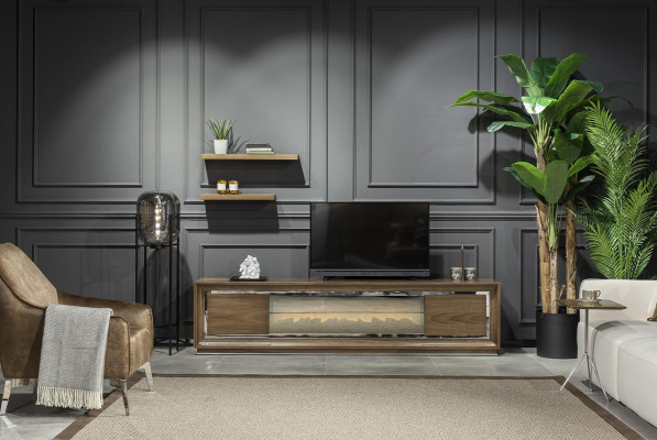 Mesa de televisão móvel