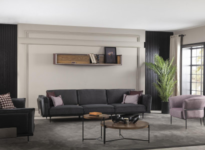 Conjunto de sofá confortável e luxuoso para a sala de estar, sofás de clube, móveis, sofá roxo