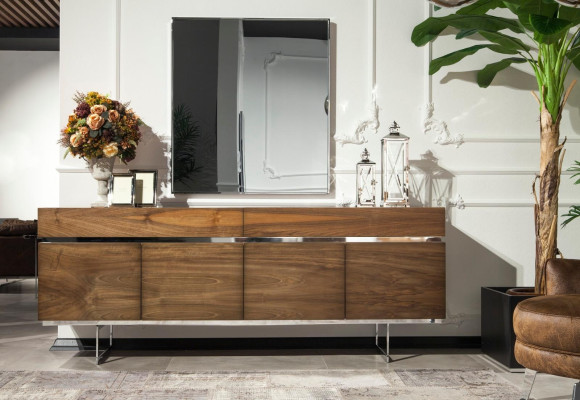 Prático armário de metal com espelho para armazenamento