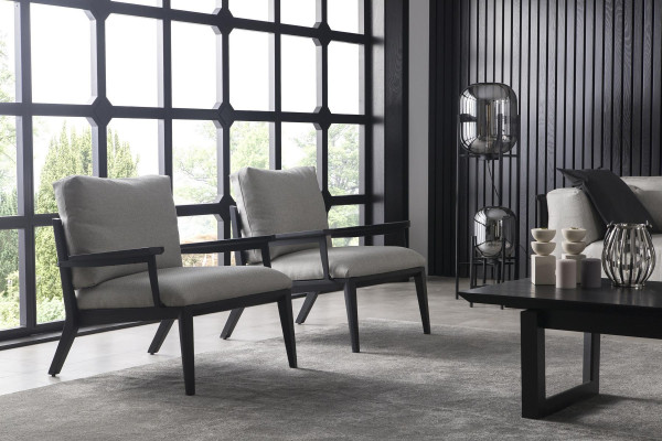 Conjunto de 3+1 lugares hengen Poltrona Mobili sala de estar 2 peças Novo