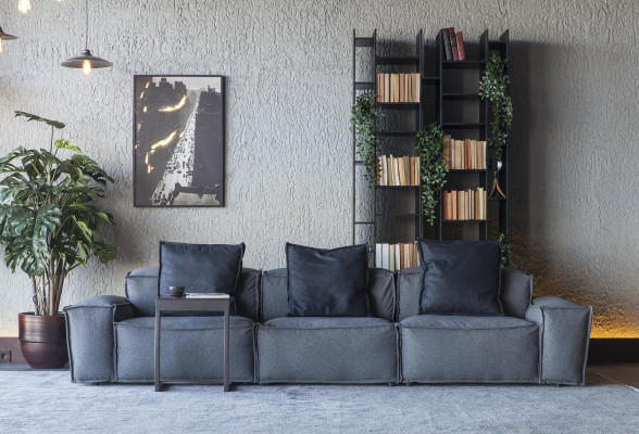 Sofá macio de 300 cm