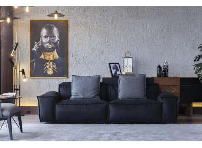 Sofá de 3 lugares em tecido confortável para a sala de estar