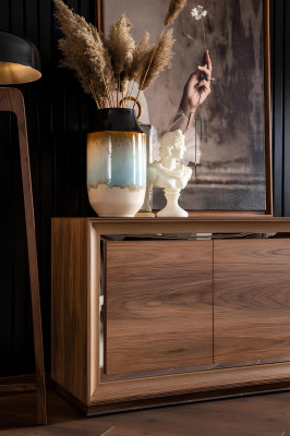 Cômoda de madeira marrom 218 cm