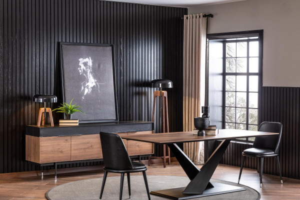 Mesa de jantar moderna 208x92cm