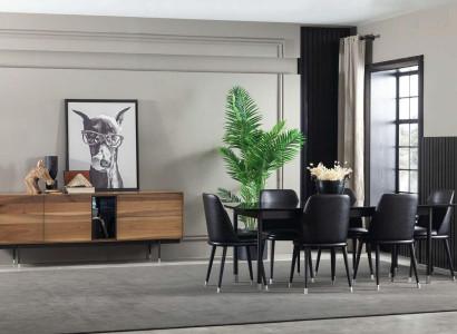 Buffet prático moderno com novo espaço de armazenamento