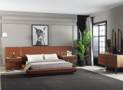 Guarda-roupa de design luxuoso com pernas douradas