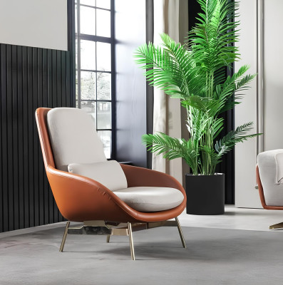 Cadeira de clube marrom