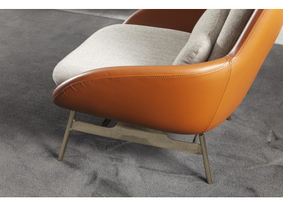 Cadeira de clube marrom