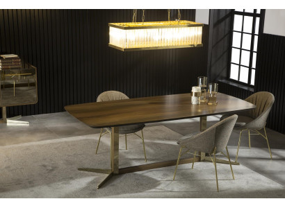 Conjunto de mesa de jantar Koka com 4 cadeiras