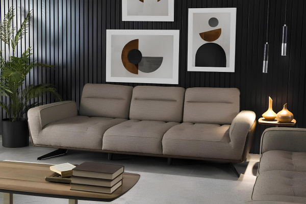 Conjunto de sofá 4+1 com mesa baixa, 3 peças. Conjunto de móveis macio