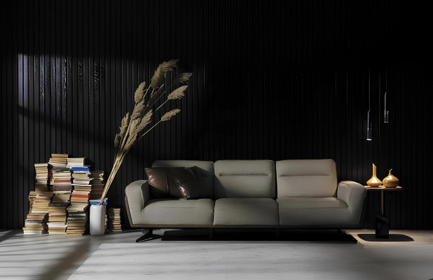 Conjunto de sofá 4+1 com mesa baixa, 3 peças. Conjunto de móveis macio