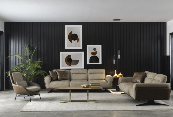 Sofá de canto prático e espaçoso 260cm Tecido