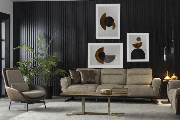 Cadeira de lounge marrom