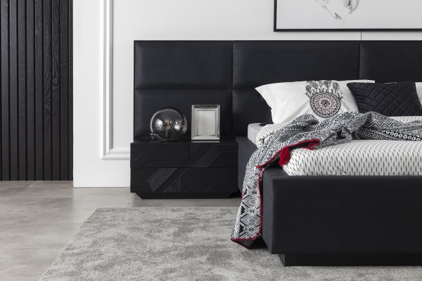 Conjunto de móveis de quarto Melnu em quatro partes, conjunto luxuoso com novo espaço de armazenamento