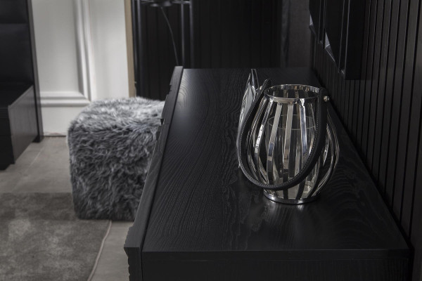 Armário móvel preto 138 cm