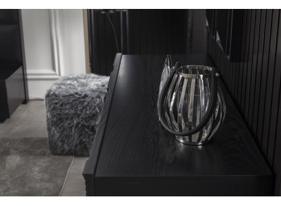 Armário móvel preto 138 cm