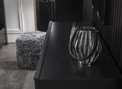 Armário móvel preto 138 cm