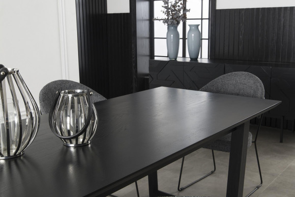 Conjunto de móveis de jantar com mesa e 4 cadeiras confortáveis, 5 peças