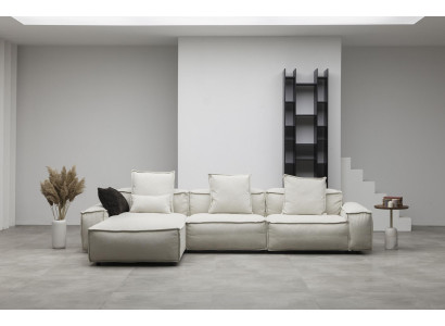 Sofá em canto moderno estilo rústico