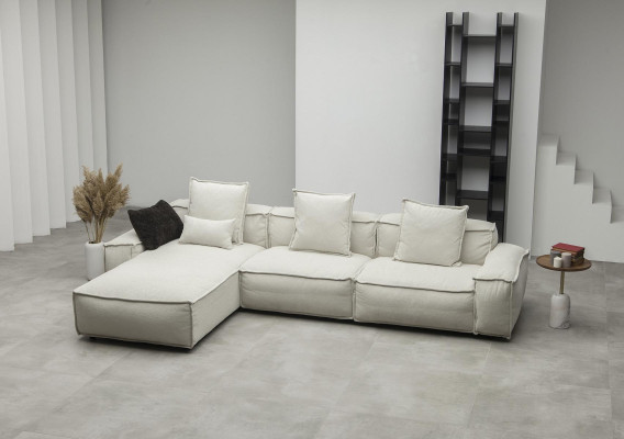 Sofá em canto moderno estilo rústico