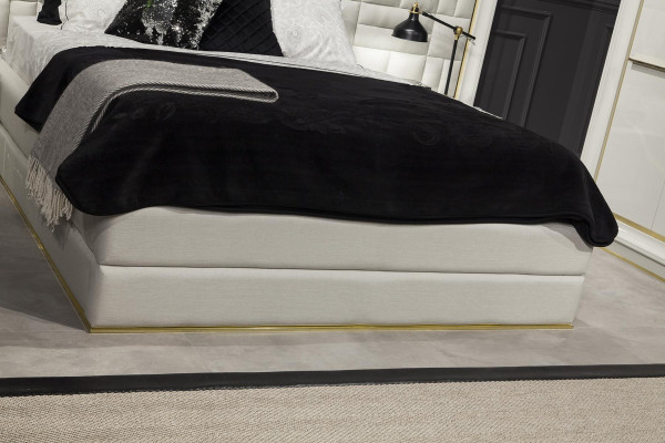 Conjunto de móveis de quarto Balta zelta 4 peças mesa de cabeceira