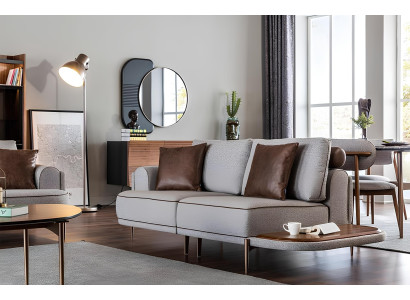 Conjunto de sofá para 32 pessoas na cor cinza