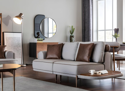 Conjunto de sofá para 32 pessoas na cor cinza