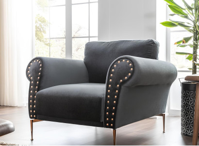 Cadeira, cadeira de cocktail, design moderno, azul, tecido