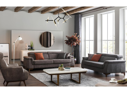 Sofá 321 tecido com função de cama